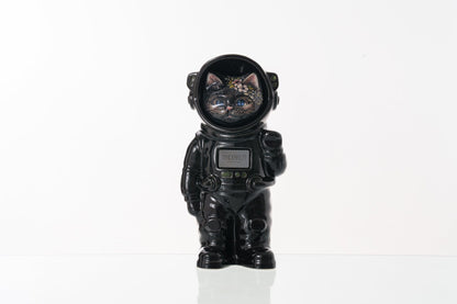 Pulvis Art Urns Pet Cremation Urn Aster / Black / No Hand Decorated Pet Urn - Cat | Ceramic Handmade Figure