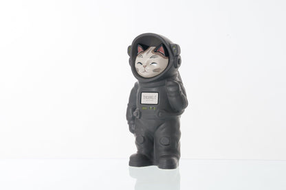 Pulvis Art Urns Pet Cremation Urn Sora / Gray Matte / No Hand Decorated Pet Urn - Cat | Ceramic Handmade Figure