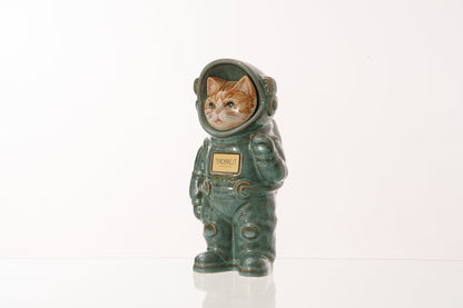Pulvis Art Urns Pet Cremation Urn Helios / Oily Green / No Hand Decorated Pet Urn - Cat | Ceramic Handmade Figure