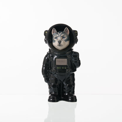 Pulvis Art Urns Pet Cremation Urn Titan / Black / No Hand Decorated Pet Urn - Dog | Ceramic Handmade Figure