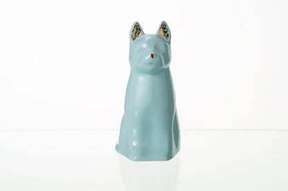 "Barkley" Pet Urn for Dog - Baby Blue | Ceramic | Handmade - Pulvis Art Urns