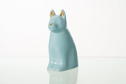 "Barkley" Pet Urn for Dog - Baby Blue | Ceramic | Handmade - Pulvis Art Urns