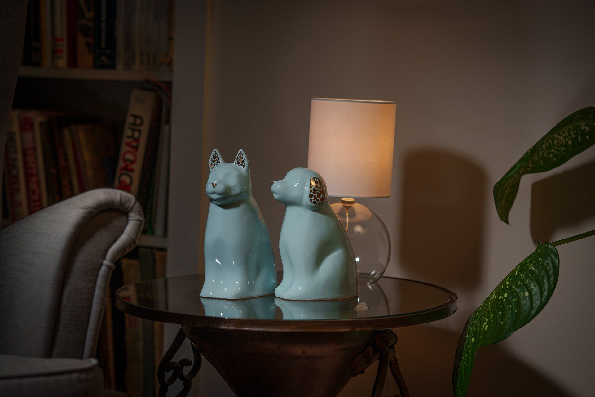 "Barkley" Pet Urn for Dog - Baby Blue | Ceramic | Handmade - Pulvis Art Urns