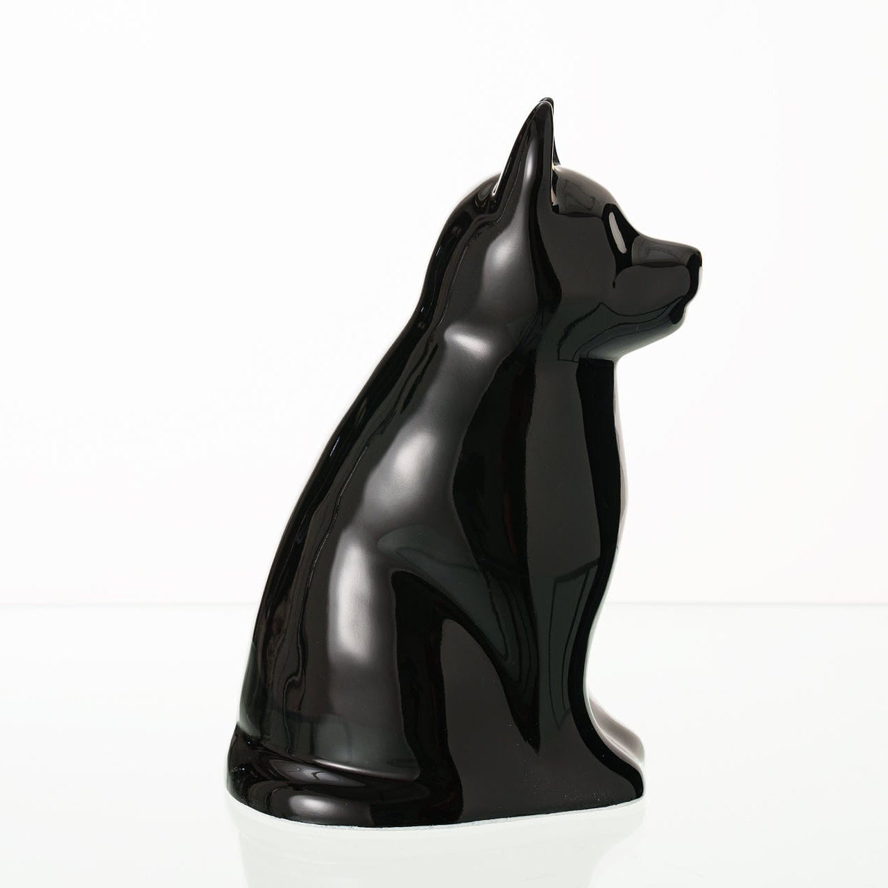 "Barkley" Pet Urn for Dog - Black | Ceramic | Handmade - Pulvis Art Urns