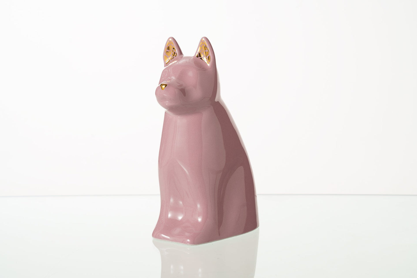 Pulvis Art Urns Pet Urn "Barkley" Pet Urn for Dog - Pink | Ceramic | Handmade