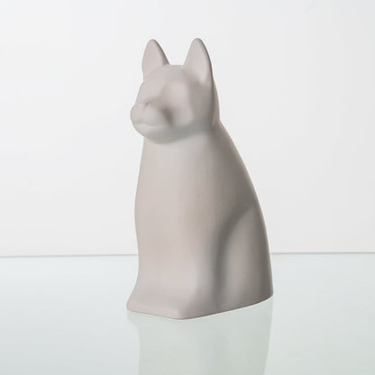 "Barkley" Pet Urn for Dog - White Matte | Ceramic | Handmade - Pulvis Art Urns