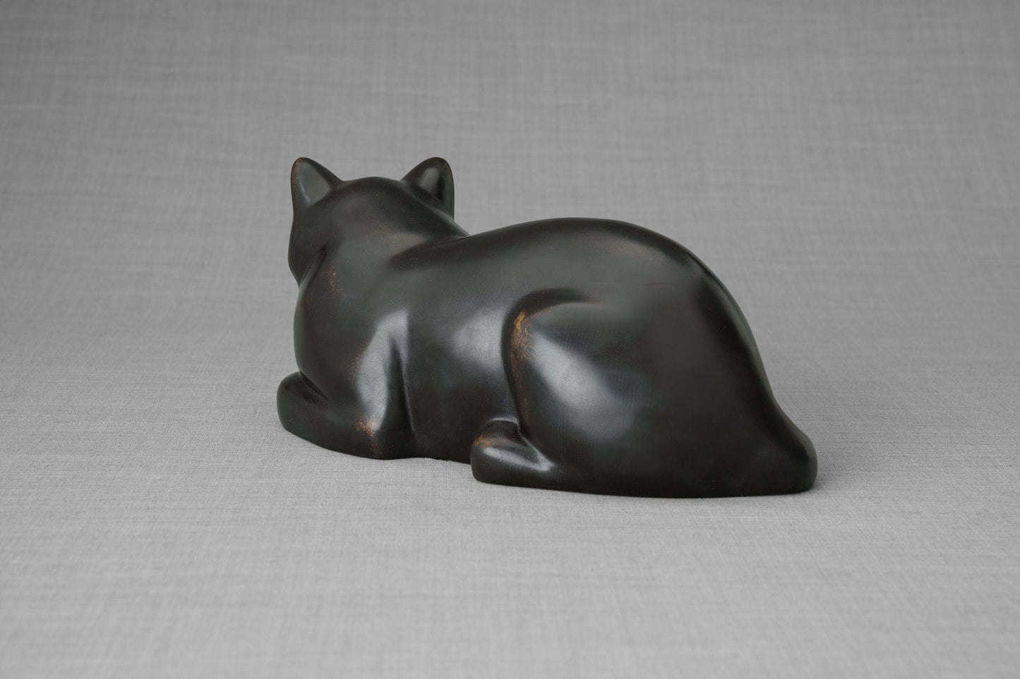
                  
                    Pulvis Art Urns Pet Urn Cast Bronze Cat Urn "At Rest" | Dark Matte Patina | Cast Bronze
                  
                