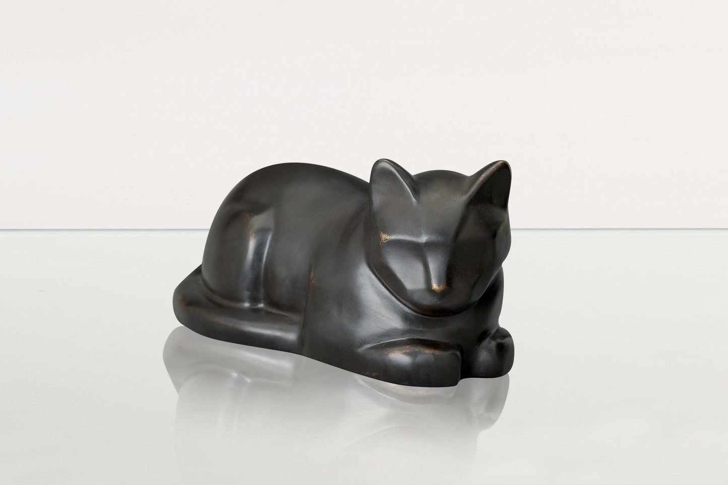 
                  
                    Pulvis Art Urns Pet Urn Cast Bronze Cat Urn "At Rest" | Dark Matte Patina | Cast Bronze Urn
                  
                