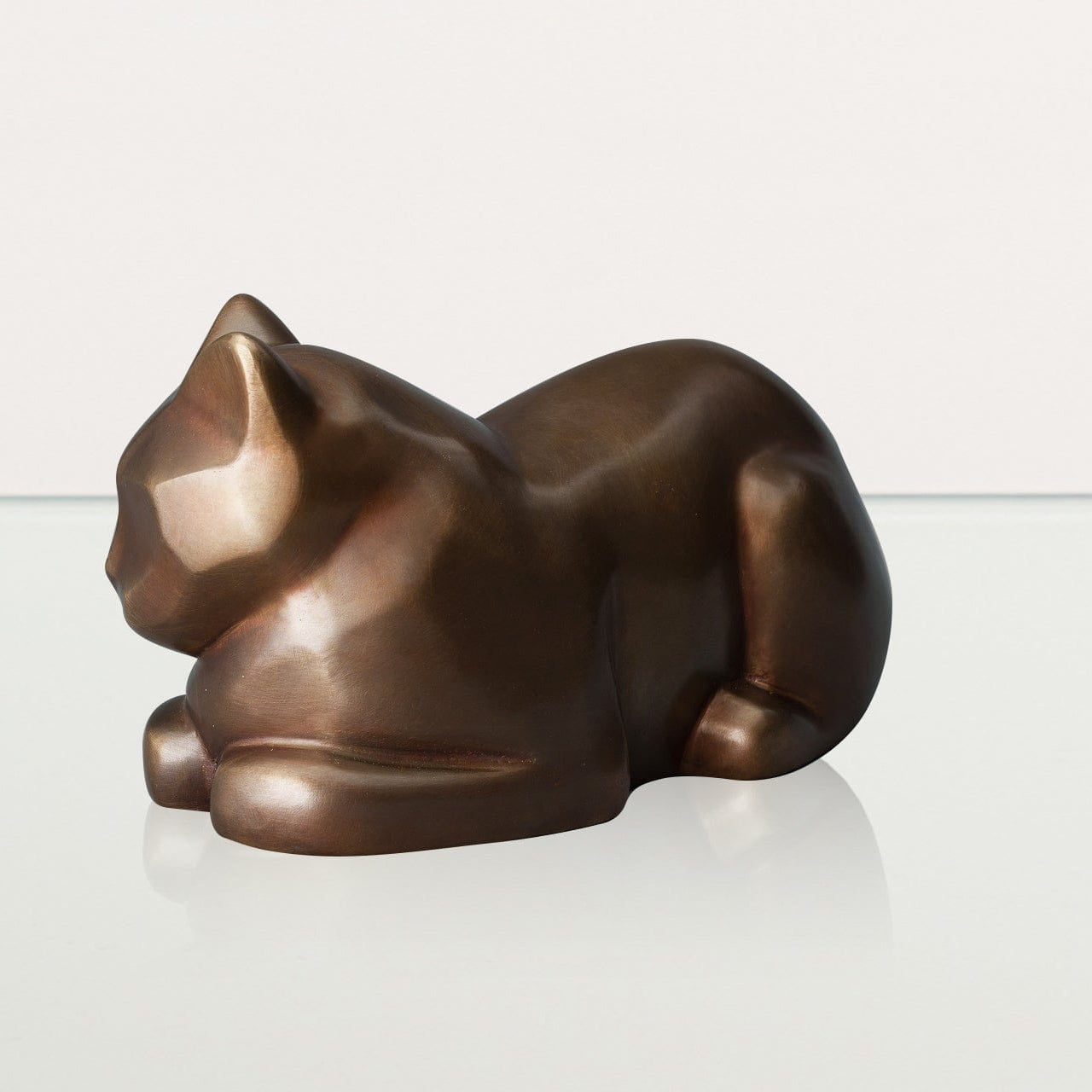 Cast Bronze Cat Urn "At Rest" | Premium Quality Bronze Urn - Pulvis Art Urns