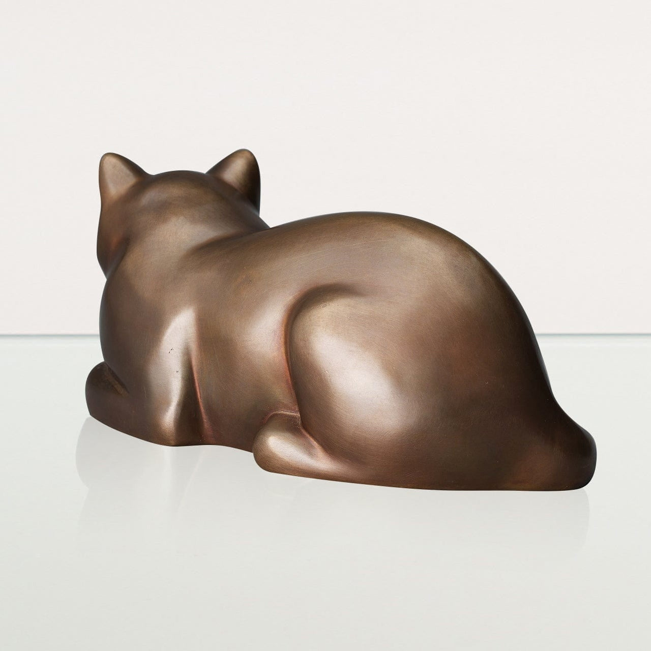 Cast Bronze Cat Urn "At Rest" | Premium Quality Bronze Urn - Pulvis Art Urns