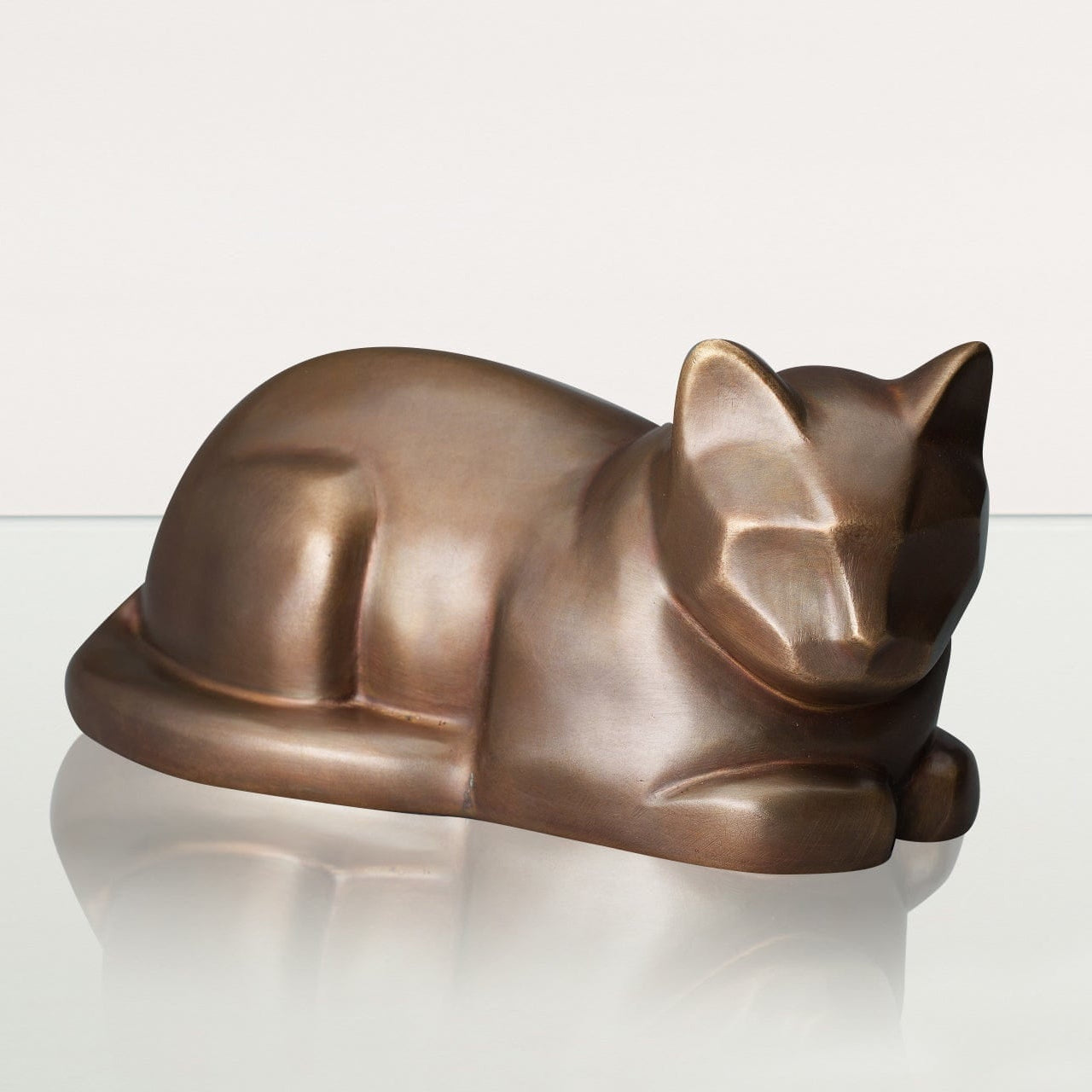 Cast Bronze Cat Urn "At Rest" | Premium Quality Bronze Urn - Pulvis Art Urns