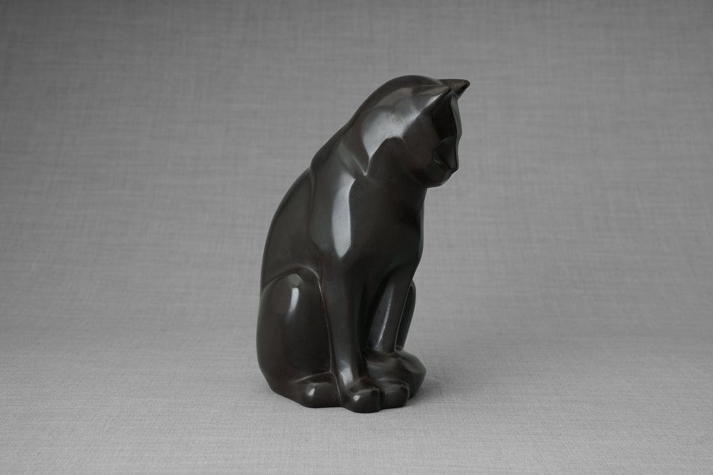 
                  
                    Pulvis Art Urns Pet Urn Cast Bronze Cat Urn "Neko" | Dark Matte Patina |Cast Bronze
                  
                