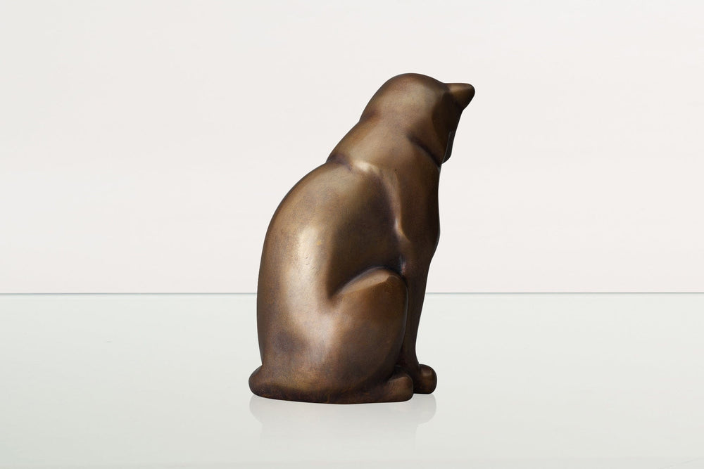 Pulvis Art Urns Pet Urn Cast Bronze Cat Urn "Neko" | Premium Quality Bronze Pet Urn