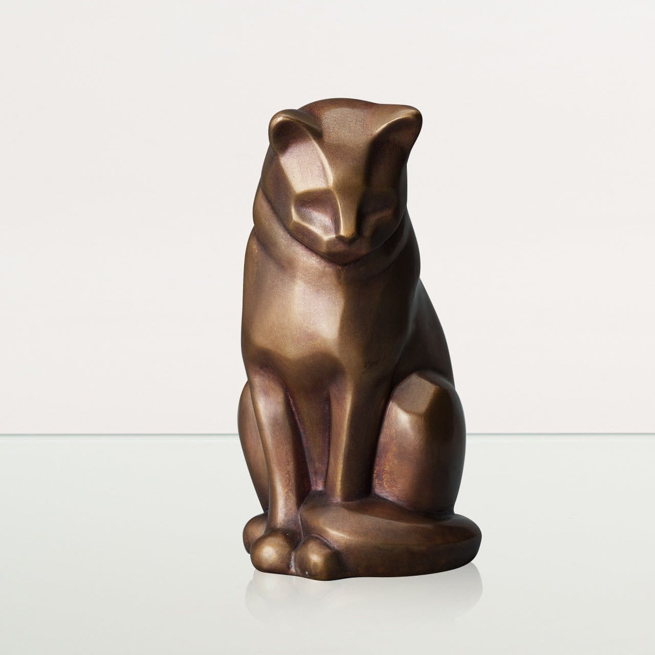 Cast Bronze Cat Urn "Neko" | Premium Quality Bronze Pet Urn - Pulvis Art Urns