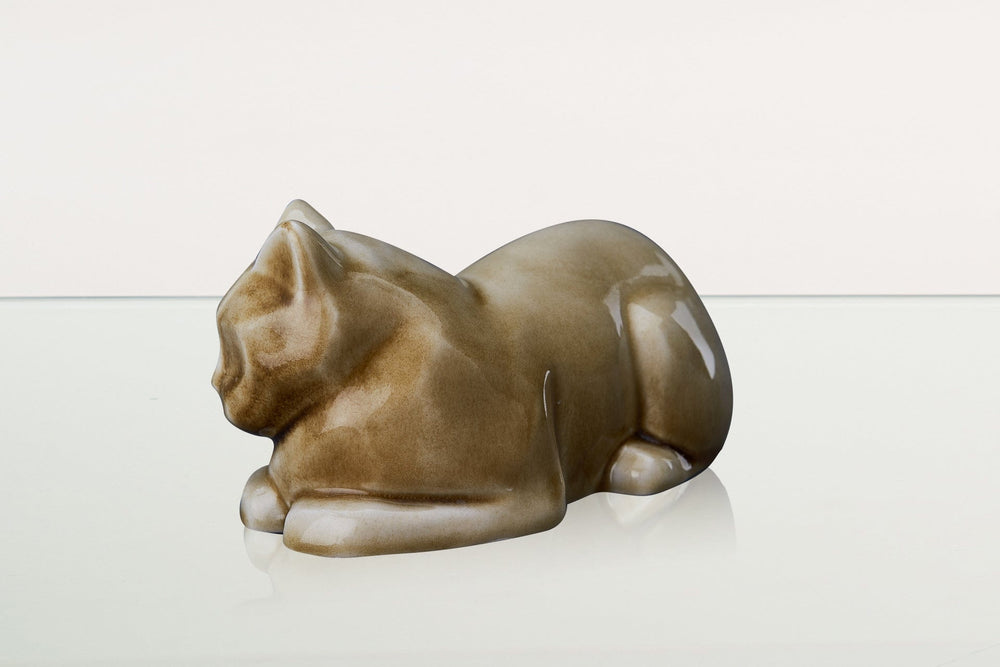
                  
                    Pulvis Art Urns Pet Urn Cat Cremation Urn for Ashes - Dark Sand | Ceramic | Handmade Pet Urn
                  
                