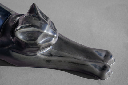 Cat Cremation Urn For Ashes "Grace" - Dark Matte | Ceramic Pet Urn - Pulvis Art Urns