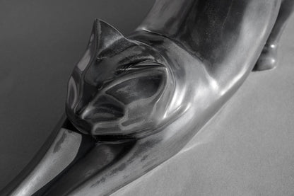 Cat Cremation Urn For Ashes "Grace" - Dark Matte | Ceramic Pet Urn - Pulvis Art Urns