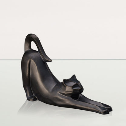 Cat Cremation Urn For Ashes "Grace" - Dark Matte | Ceramic Pet Urn - Pulvis Art Urns