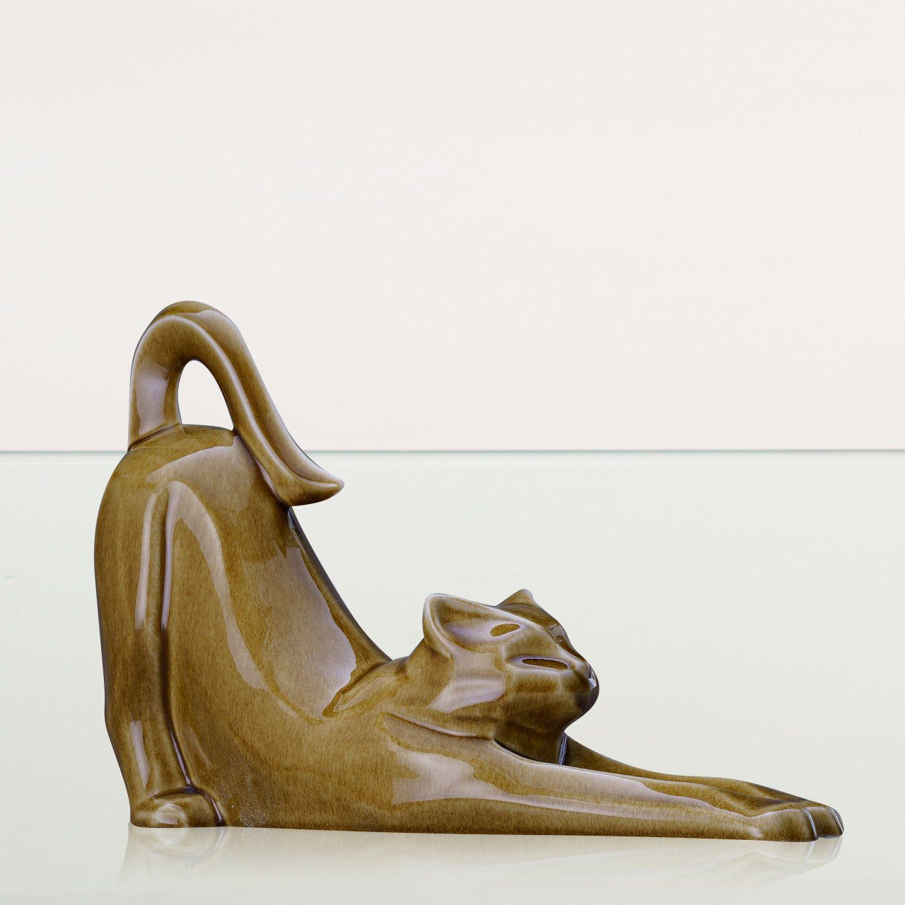 Cat Cremation Urn For Ashes "Grace" - Dark Sand | Ceramic - Pulvis Art Urns