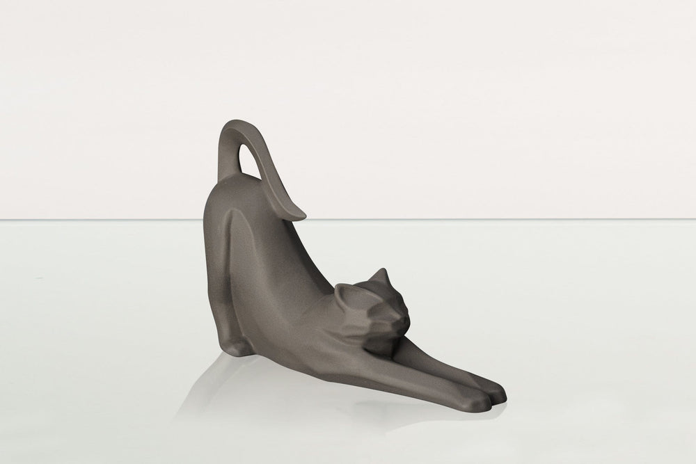 
                  
                    Pulvis Art Urns Pet Urn Cat Cremation Urn For Ashes "Grace" - Grey Matte | Ceramic Pet Urn
                  
                