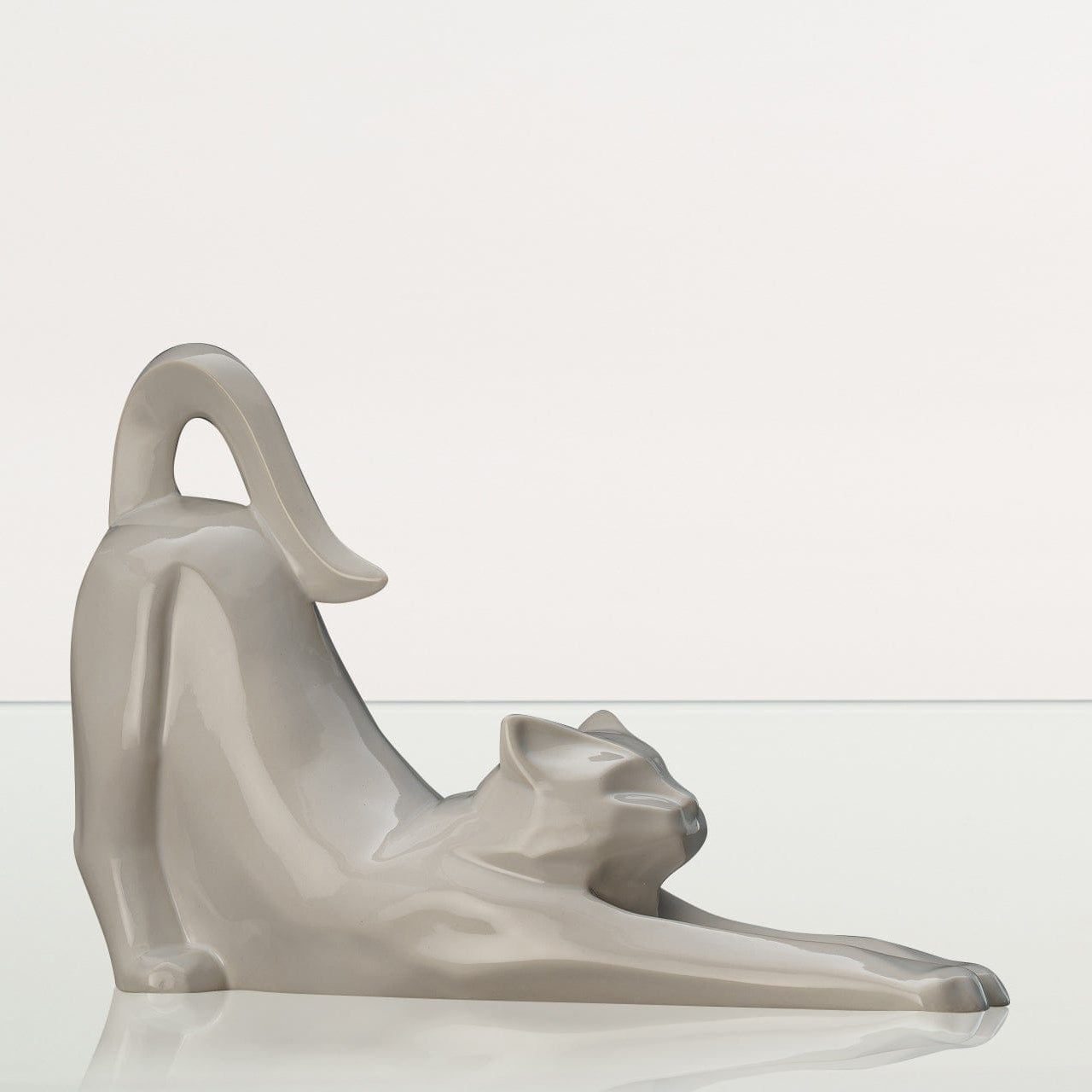 Cat Cremation Urn For Ashes "Grace" - White | Ceramic Pet Urn - Pulvis Art Urns