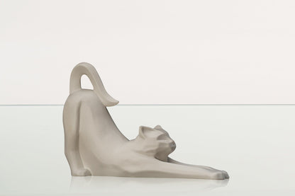 Cat Cremation Urn For Ashes "Grace" - White Matte | Ceramic Pet Urn - Pulvis Art Urns