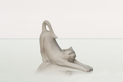 Cat Cremation Urn For Ashes "Grace" - White Matte | Ceramic Pet Urn - Pulvis Art Urns