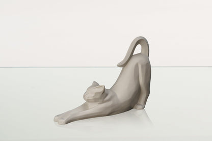 Cat Cremation Urn For Ashes "Grace" - White Matte | Ceramic Pet Urn - Pulvis Art Urns