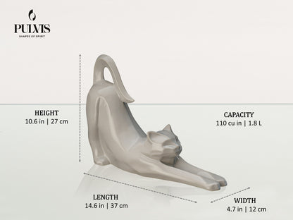 Pulvis Art Urns Pet Urn Cat Cremation Urn For Ashes "Grace" - Ceramic Pet Urn