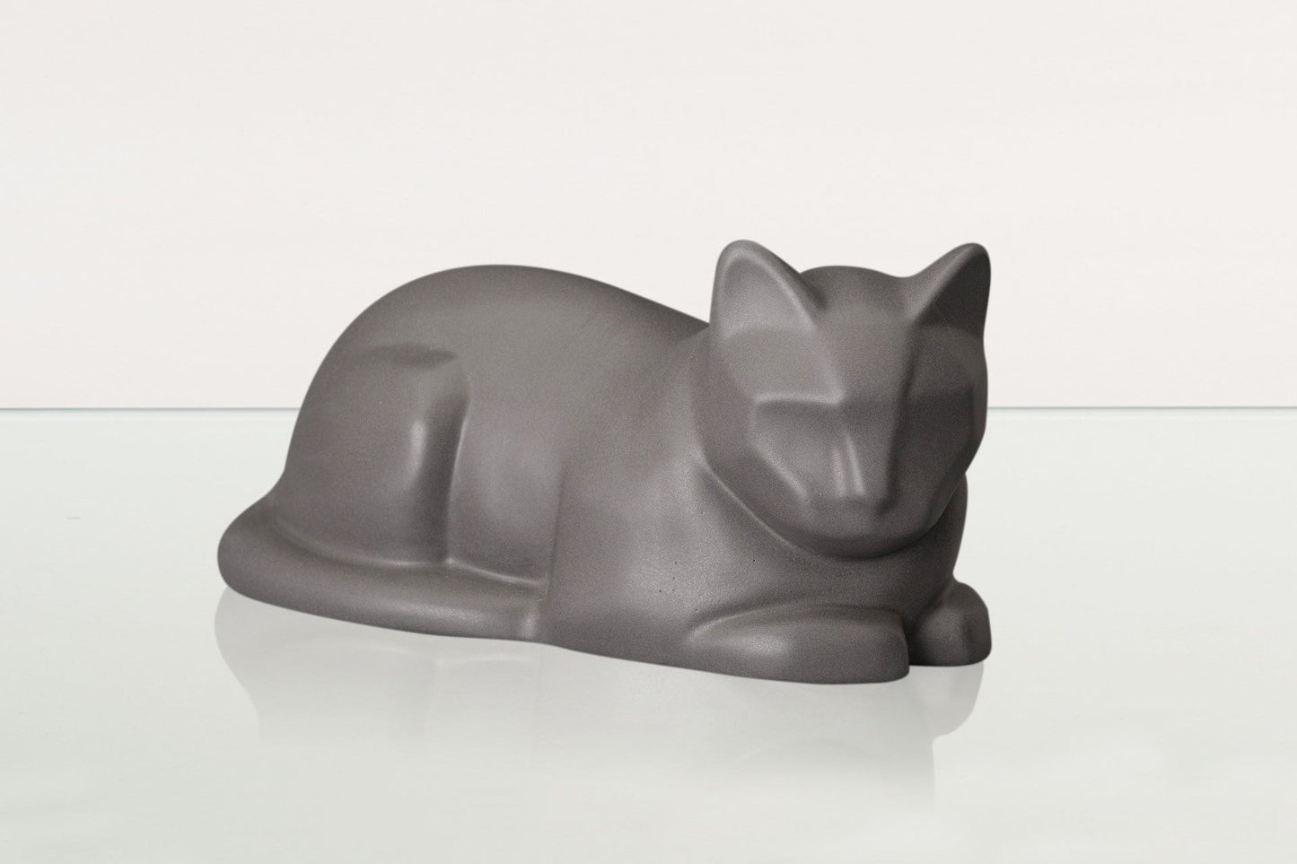 
                  
                    Pulvis Art Urns Pet Urn Cat Cremation Urn for Ashes - Gray Matte | Ceramic | Handmade Cat Urn
                  
                