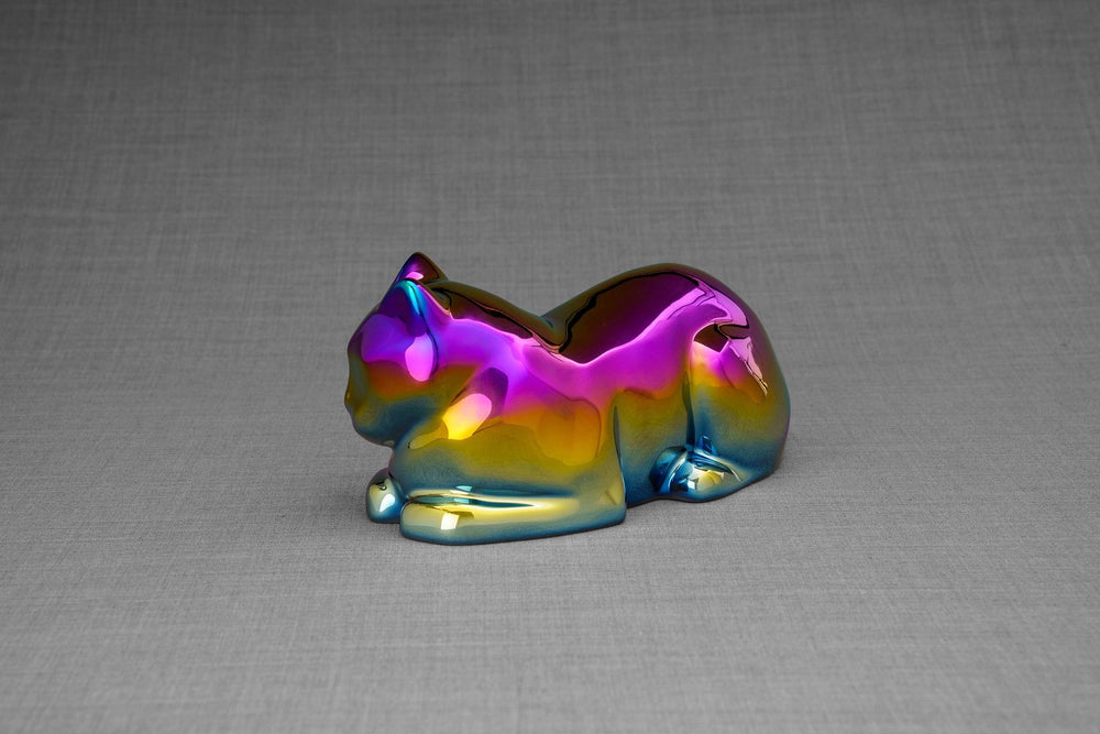 Pulvis Art Urns Pet Urn Cat Cremation Urn for Ashes - Titanized | Ceramic | Handmade