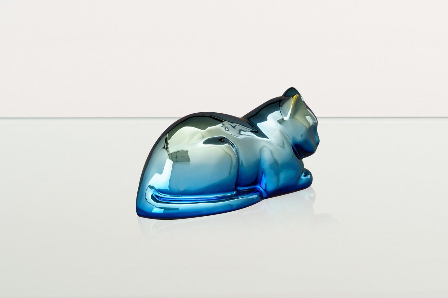 
                  
                    Pulvis Art Urns Pet Urn NO (FREE) / Shiny Yellow Cat Cremation Urn for Ashes - Titanized | Ceramic | Handmade Pet Urn
                  
                