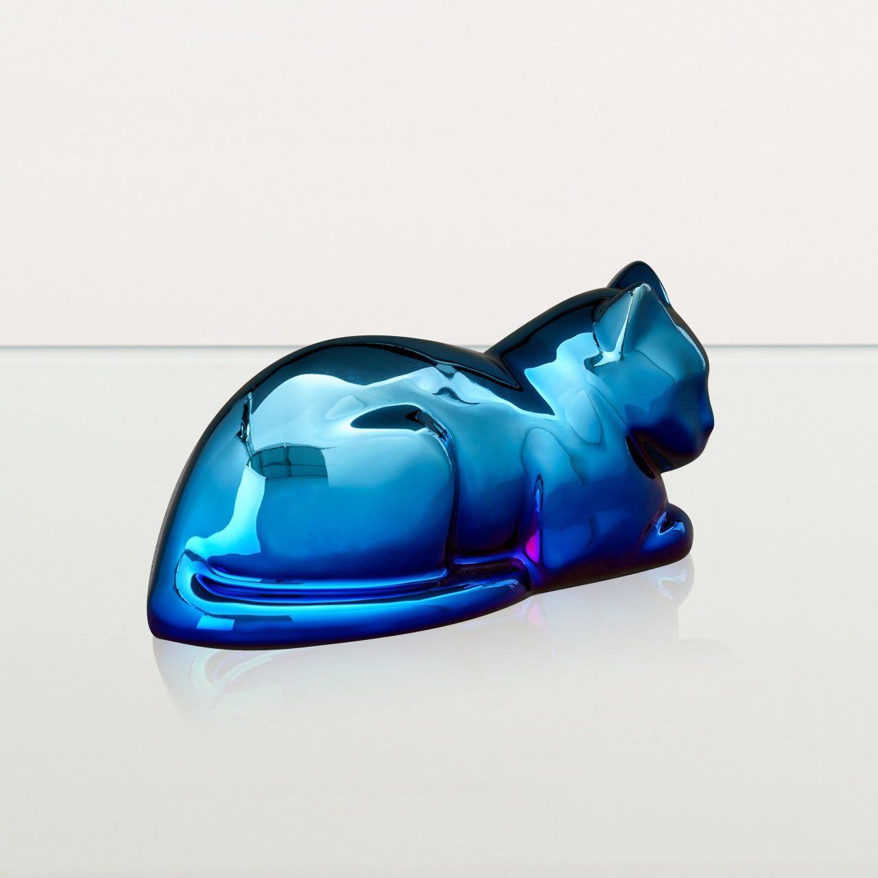 Cat Cremation Urn for Ashes - Titanized | Ceramic | Handmade Pet Urn - Pulvis Art Urns