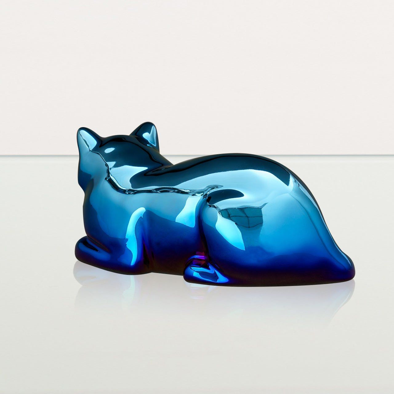 Cat Cremation Urn for Ashes - Titanized | Ceramic | Handmade Pet Urn - Pulvis Art Urns