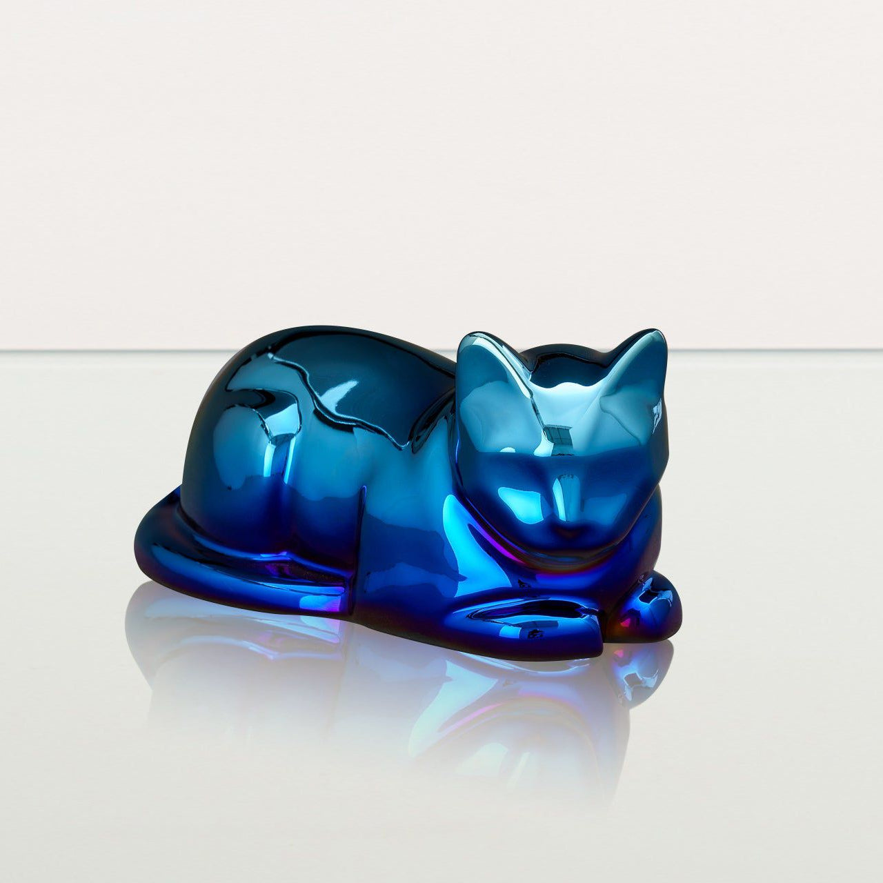 Cat Cremation Urn for Ashes - Titanized | Ceramic | Handmade Pet Urn - Pulvis Art Urns