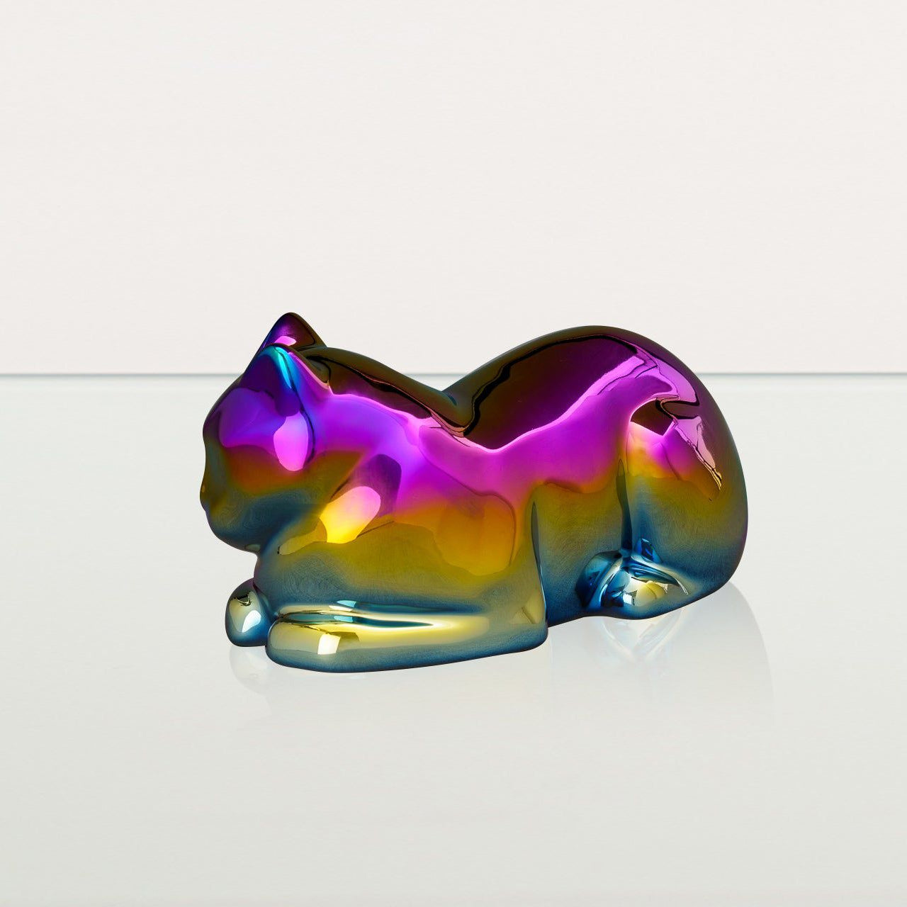 Cat Cremation Urn for Ashes - Titanized | Ceramic | Handmade Pet Urn - Pulvis Art Urns