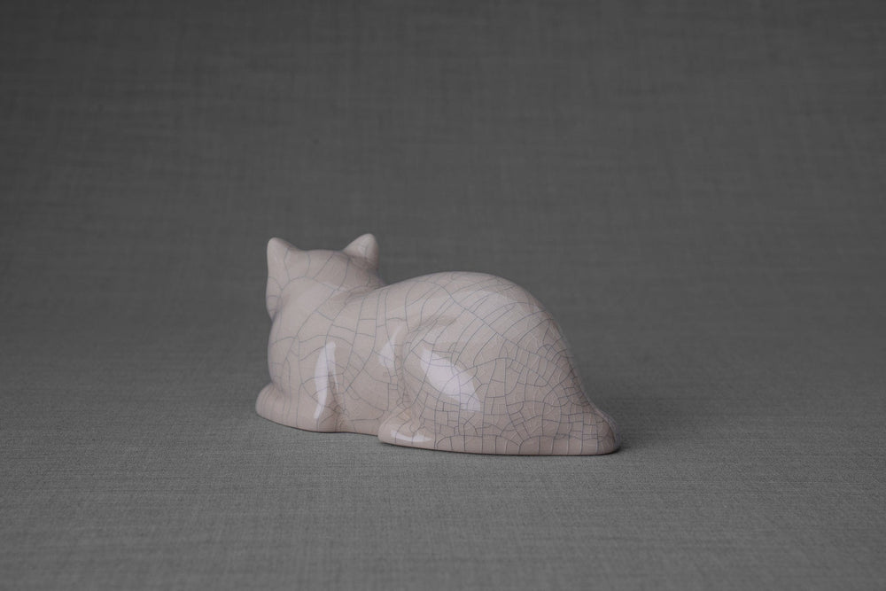 
                  
                    Pulvis Art Urns Pet Urn Copy of Mini Laying Cat Cremation Urn - Craquelure| Ceramic
                  
                