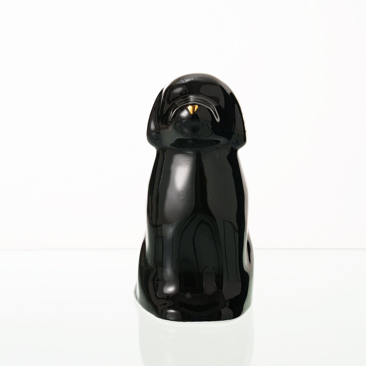 "Cuddle" Pet Urn for Dog - Black | Ceramic | Handmade - Pulvis Art Urns