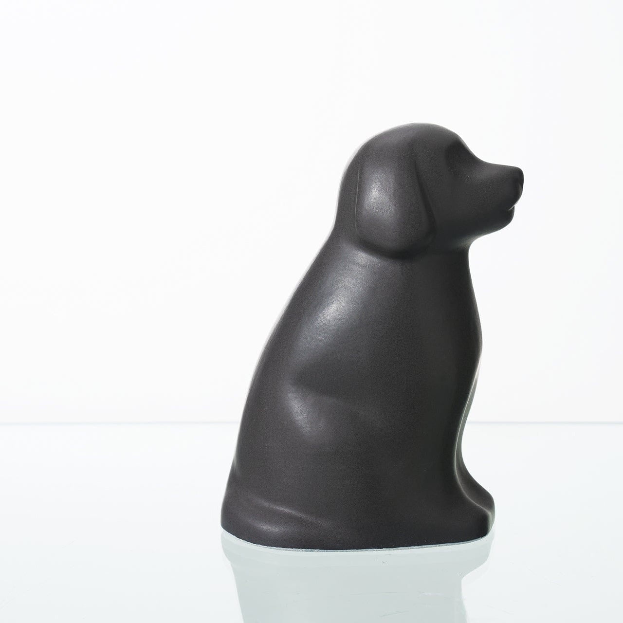 "Cuddle" Pet Urn for Dog - Grey Matte | Ceramic | Handmade - Pulvis Art Urns