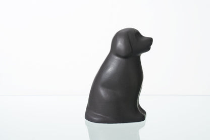 "Cuddle" Pet Urn for Dog - Grey Matte | Ceramic | Handmade - Pulvis Art Urns