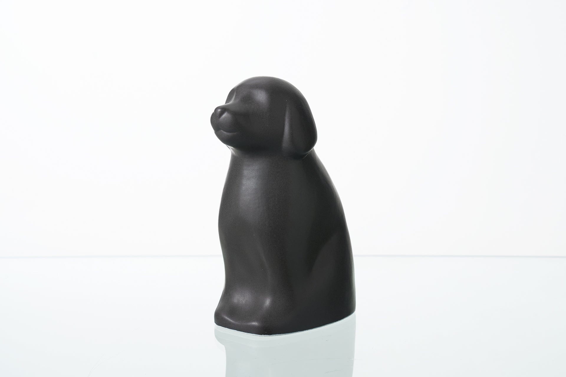 "Cuddle" Pet Urn for Dog - Grey Matte | Ceramic | Handmade - Pulvis Art Urns