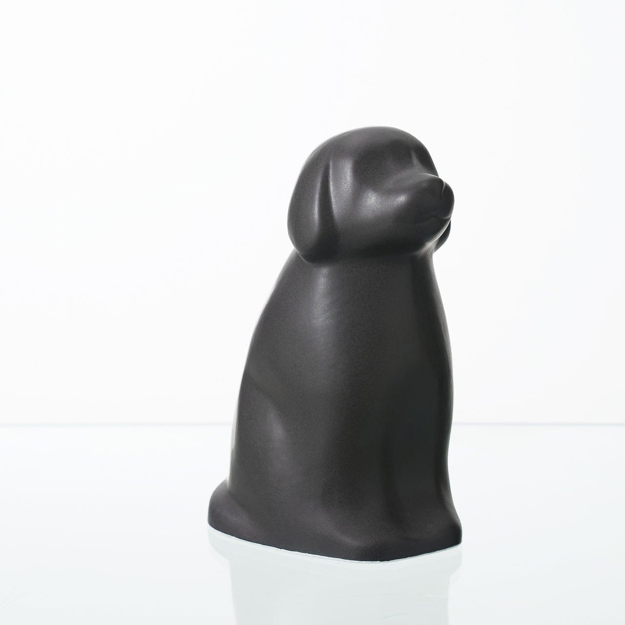 "Cuddle" Pet Urn for Dog - Grey Matte | Ceramic | Handmade - Pulvis Art Urns