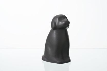 "Cuddle" Pet Urn for Dog - Grey Matte | Ceramic | Handmade - Pulvis Art Urns