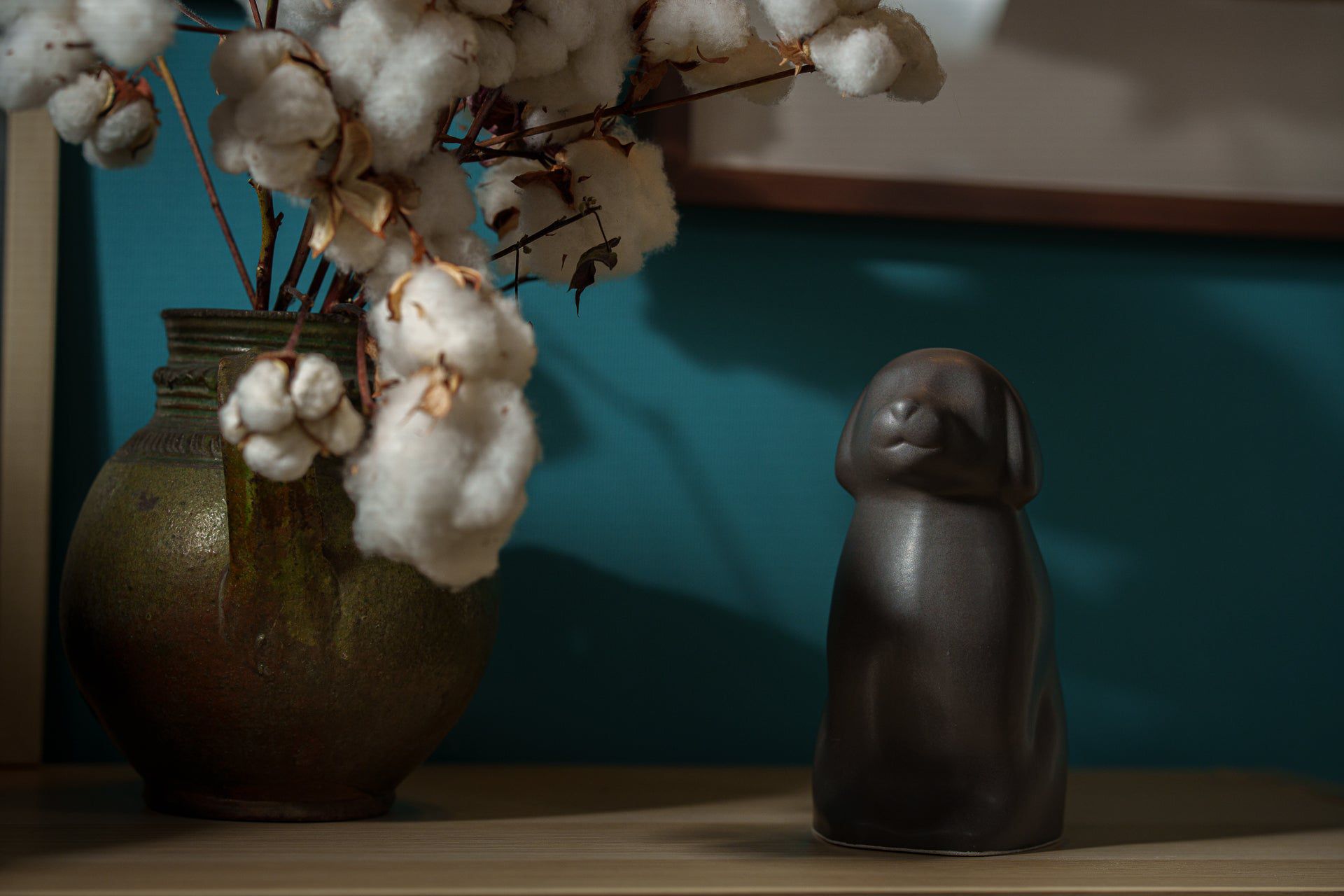 "Cuddle" Pet Urn for Dog - Grey Matte | Ceramic | Handmade - Pulvis Art Urns