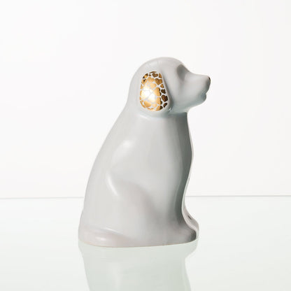 "Cuddle" Pet Urn for Dog - White | Ceramic | Handmade - Pulvis Art Urns
