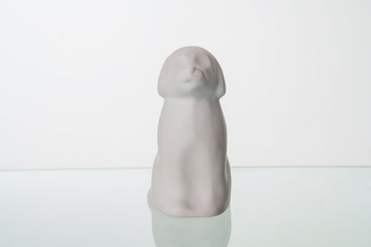 "Cuddle" Pet Urn for Dog - White Matte | Ceramic | Handmade - Pulvis Art Urns