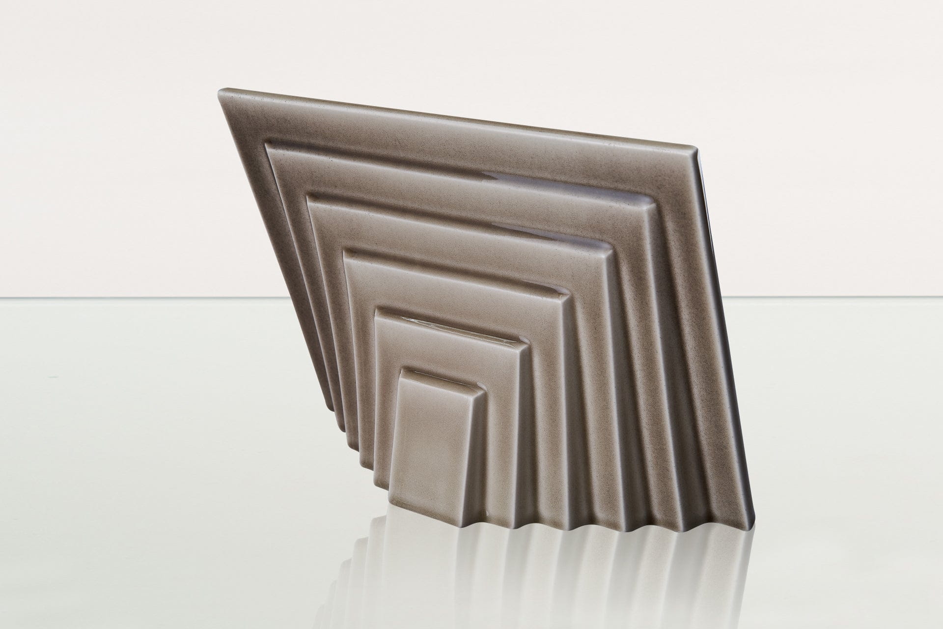 Dog Cremation Urn for Ashes - Beige Grey | Ceramic | Handmade Pet Urn - Pulvis Art Urns