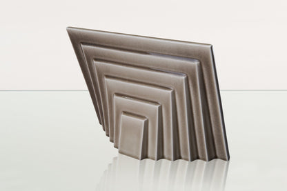 Dog Cremation Urn for Ashes - Beige Grey | Ceramic | Handmade Pet Urn - Pulvis Art Urns