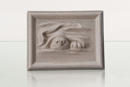 Dog Cremation Urn for Ashes - Craquelure | Ceramic | Handmade Pet Urn - Pulvis Art Urns