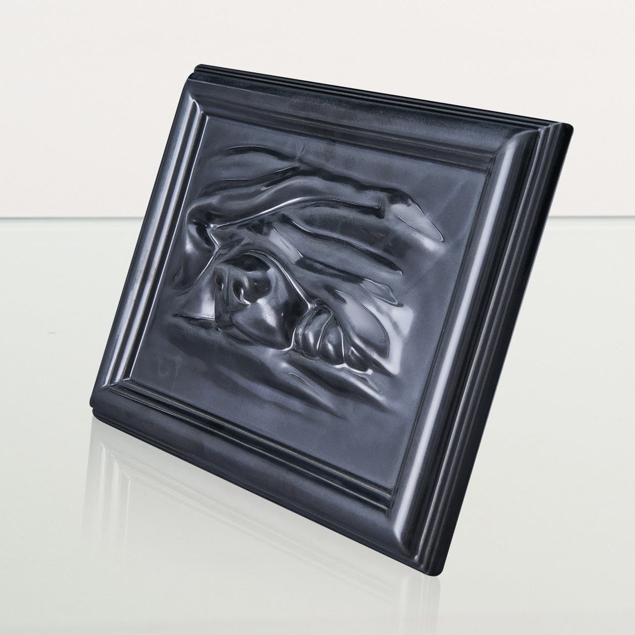 Dog Cremation Urn for Ashes - Dark Matte | Ceramic | Handmade Pet Urn - Pulvis Art Urns